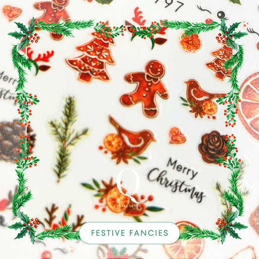 Festive Fancies 3D Christmas Nail Stickers