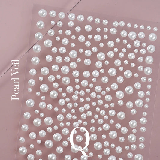 Pearl Nail Stickers Self-Adhesive