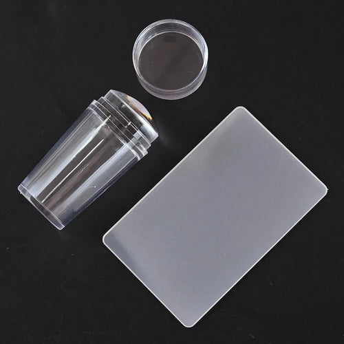 Transparent Nail Stamper & Scraper – Perfect DIY Nail Art