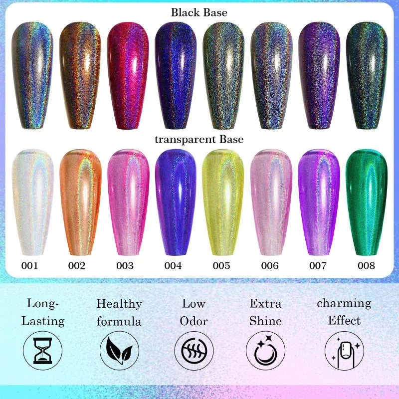 Aurora Borealis Holographic Nail Polish Collection
