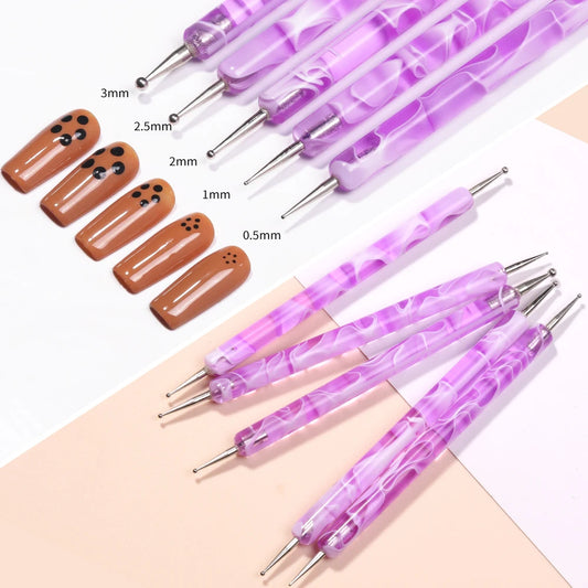 Nail Art Dotting Tools – Create Beautiful Nail Art with Precision and Ease (5 pieces)