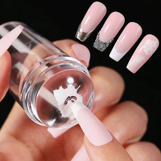 Transparent Nail Stamper & Scraper – Perfect DIY Nail Art