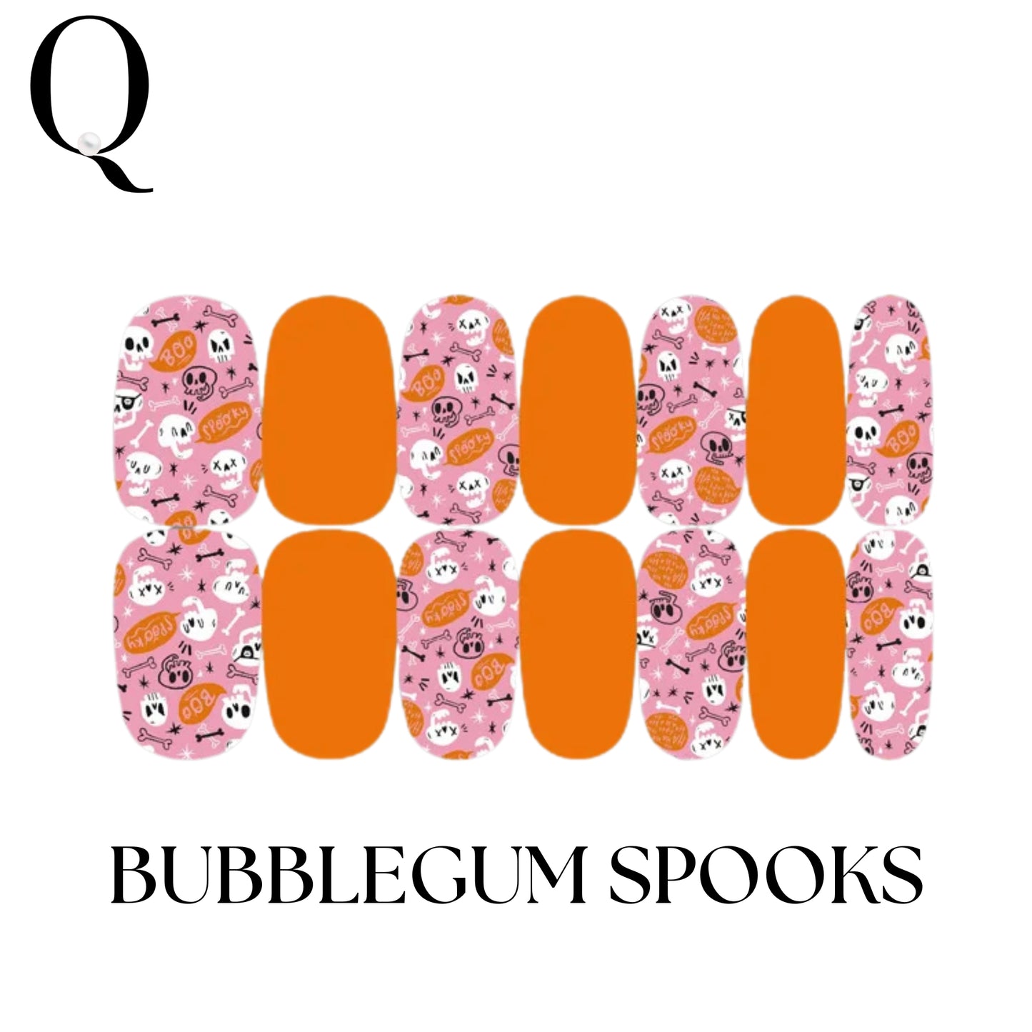 🎃 Everyday Spooky – 🎈Playful & Cute Full Nail Stickers Set