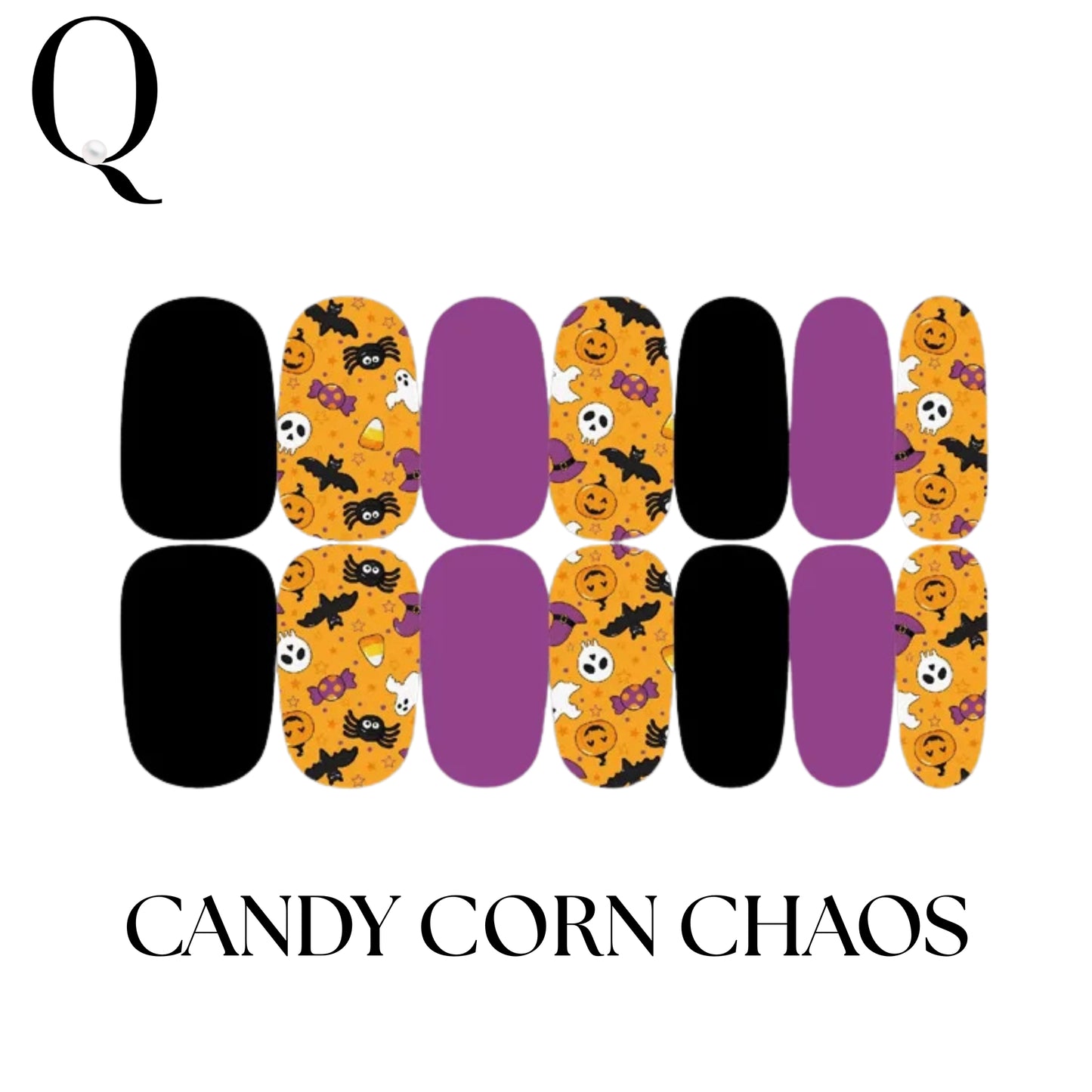 🎃 Everyday Spooky – 🎈Playful & Cute Full Nail Stickers Set