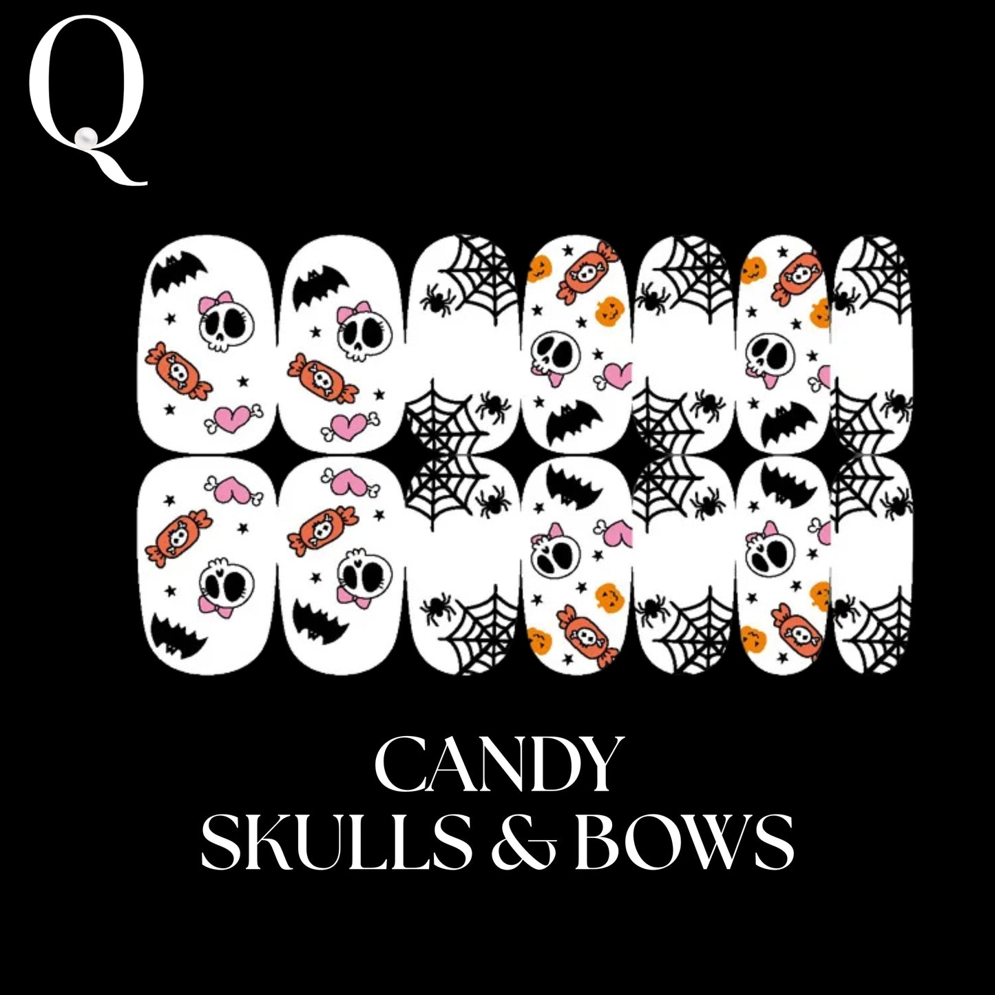 🎃 Everyday Spooky – 🎈Playful & Cute Full Nail Stickers Set