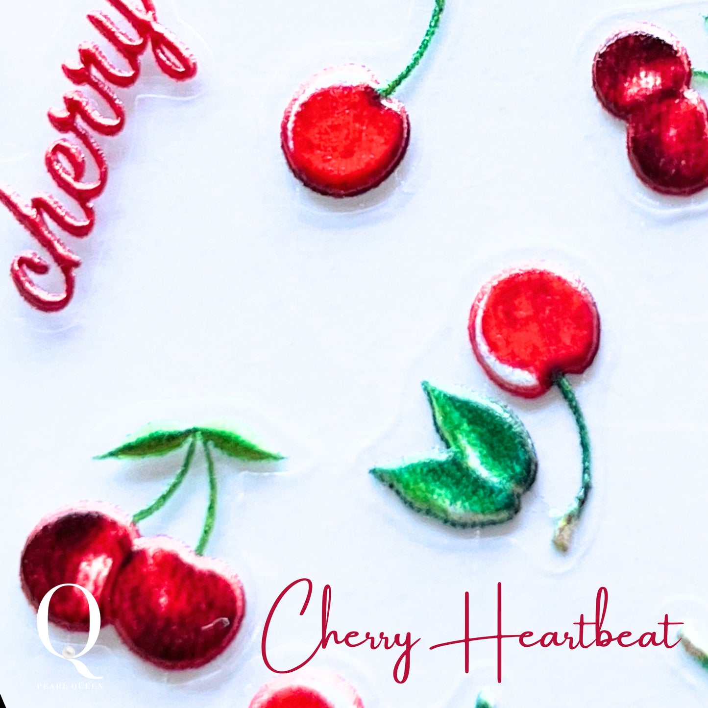 Cherry Heartbeat Nail Stickers | Sweet 3D Designs for Playful Nail Art