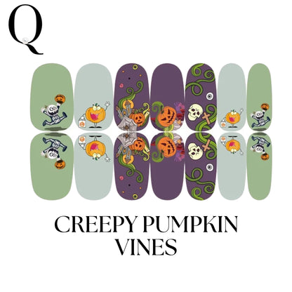 🎃 Everyday Spooky – 🎈Playful & Cute Full Nail Stickers Set