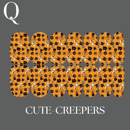 🎃 Everyday Spooky – 🎈Playful & Cute Full Nail Stickers Set