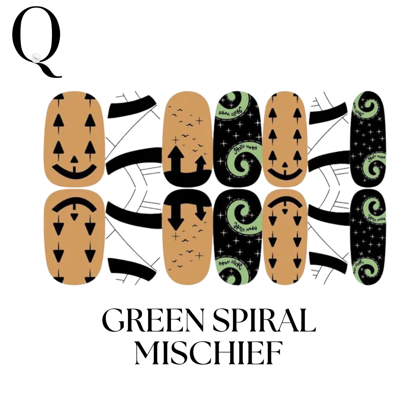 🎃 Everyday Spooky – 🎈Playful & Cute Full Nail Stickers Set