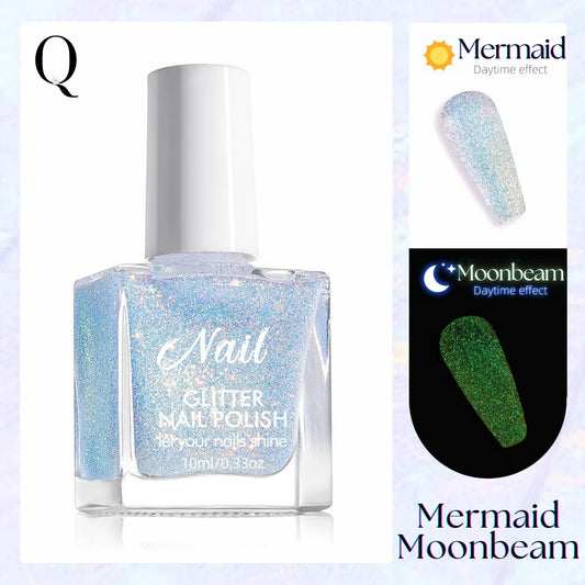 Glow-in-the-Dark Glitter Nail Polish – 12 Dazzling Shades for Day & Night Magic