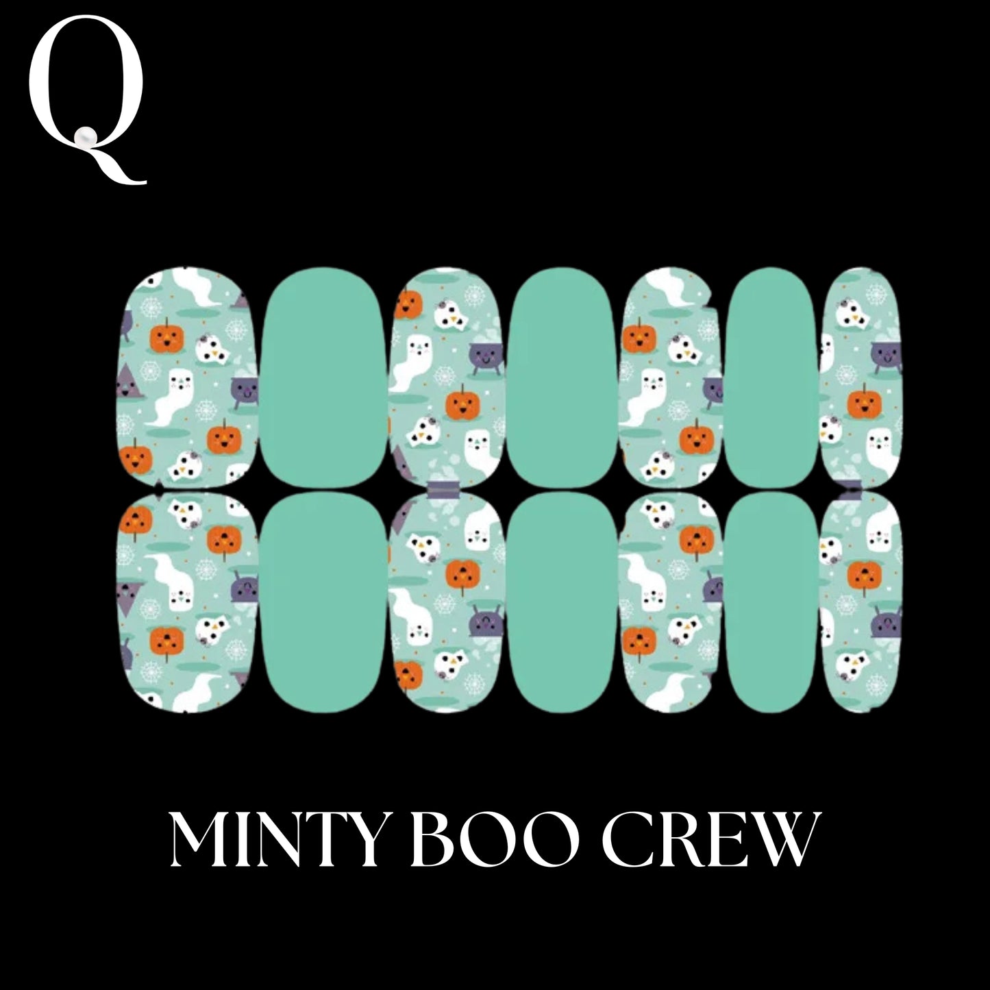 🎃 Everyday Spooky – 🎈Playful & Cute Full Nail Stickers Set