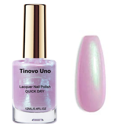 Pink Aurora Chrome Nail Polish