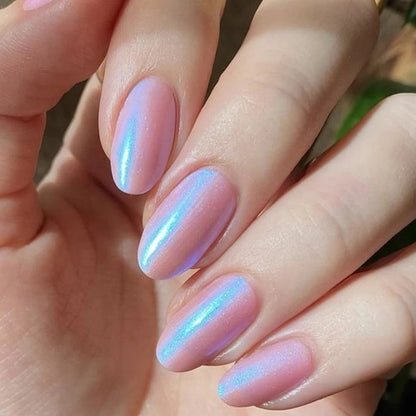 Pink Aurora Chrome Nail Polish