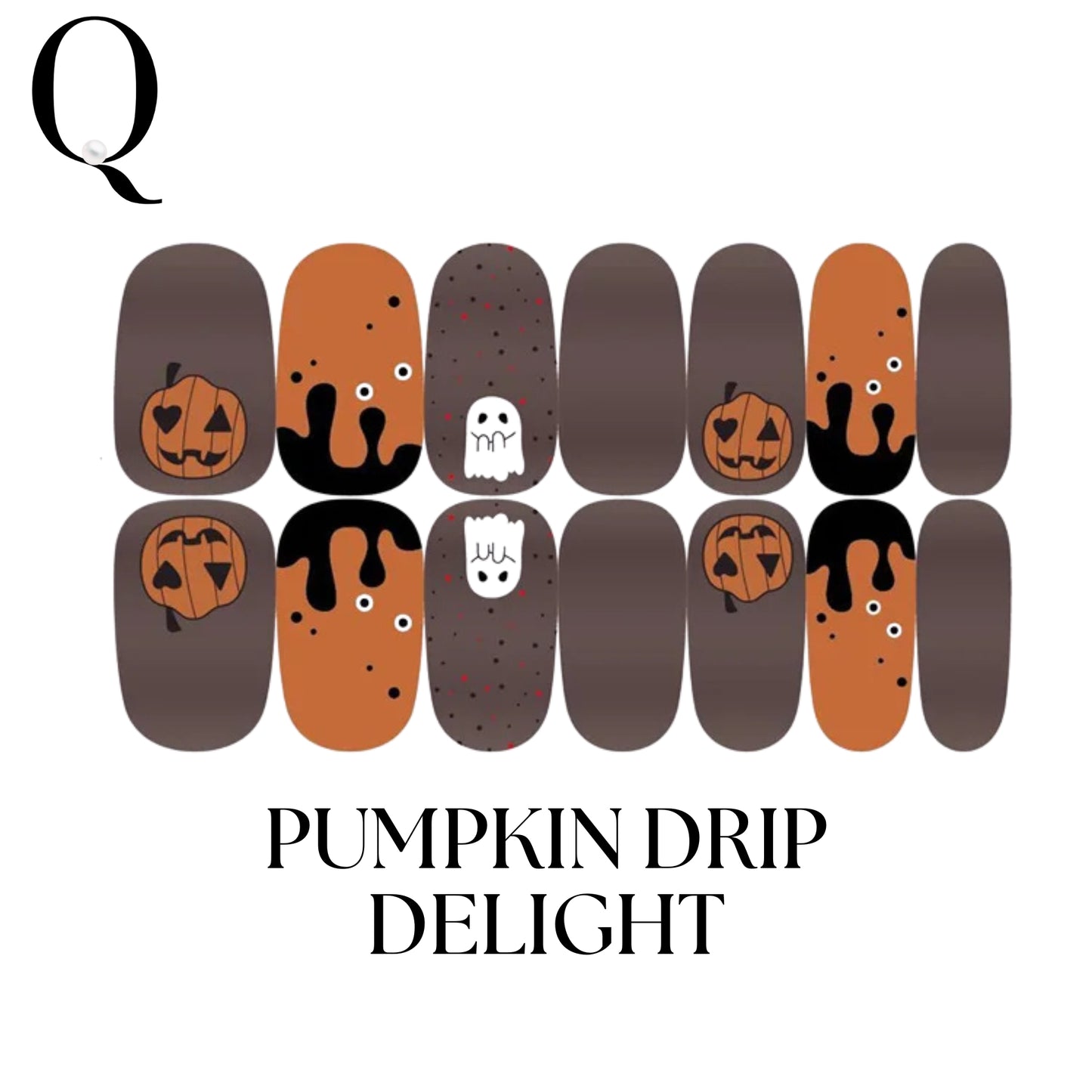 🎃 Everyday Spooky – 🎈Playful & Cute Full Nail Stickers Set