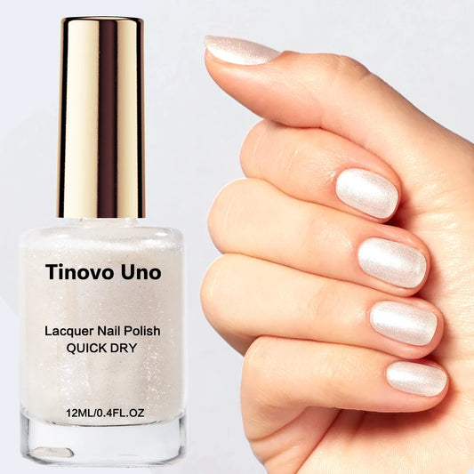 White Shimmer Nail Polish 12ml