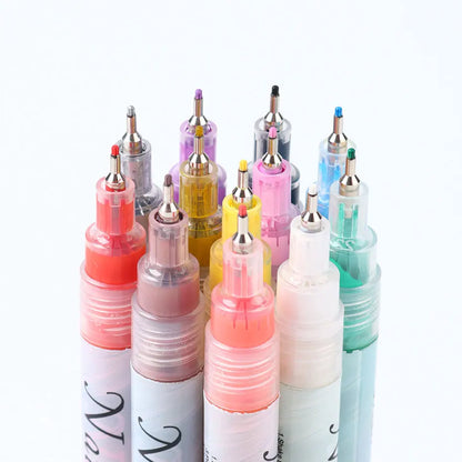 Water‑Based Pens (Set of 2 Colors) for Effortless Nail Designs 0.5 mm Pen Manicure Tool