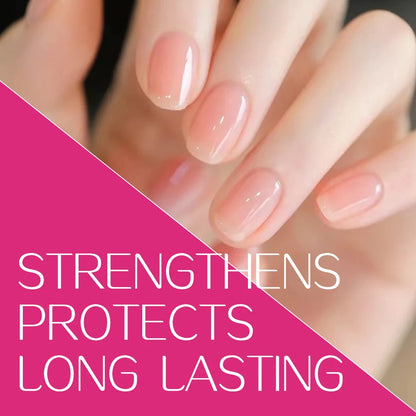 Healthy Pink Nail Strengthener – Keratin Base Coat with Protein & Calcium