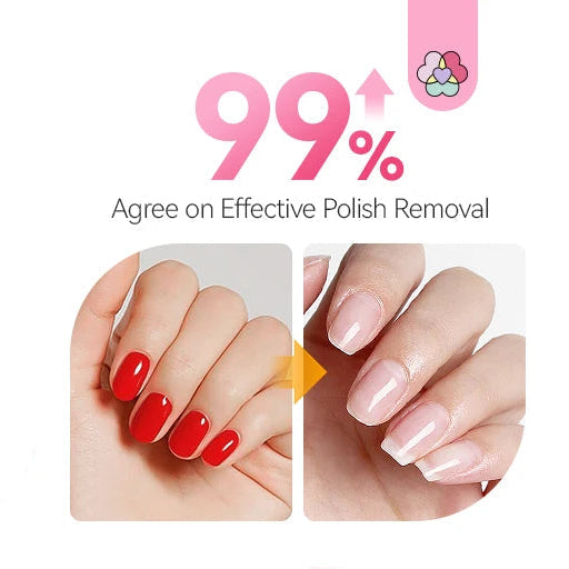 Plant-Based Nail Polish Remover Kit 🌸