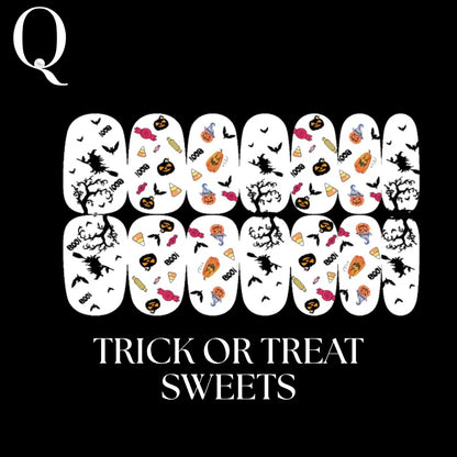 🎃 Everyday Spooky – 🎈Playful & Cute Full Nail Stickers Set