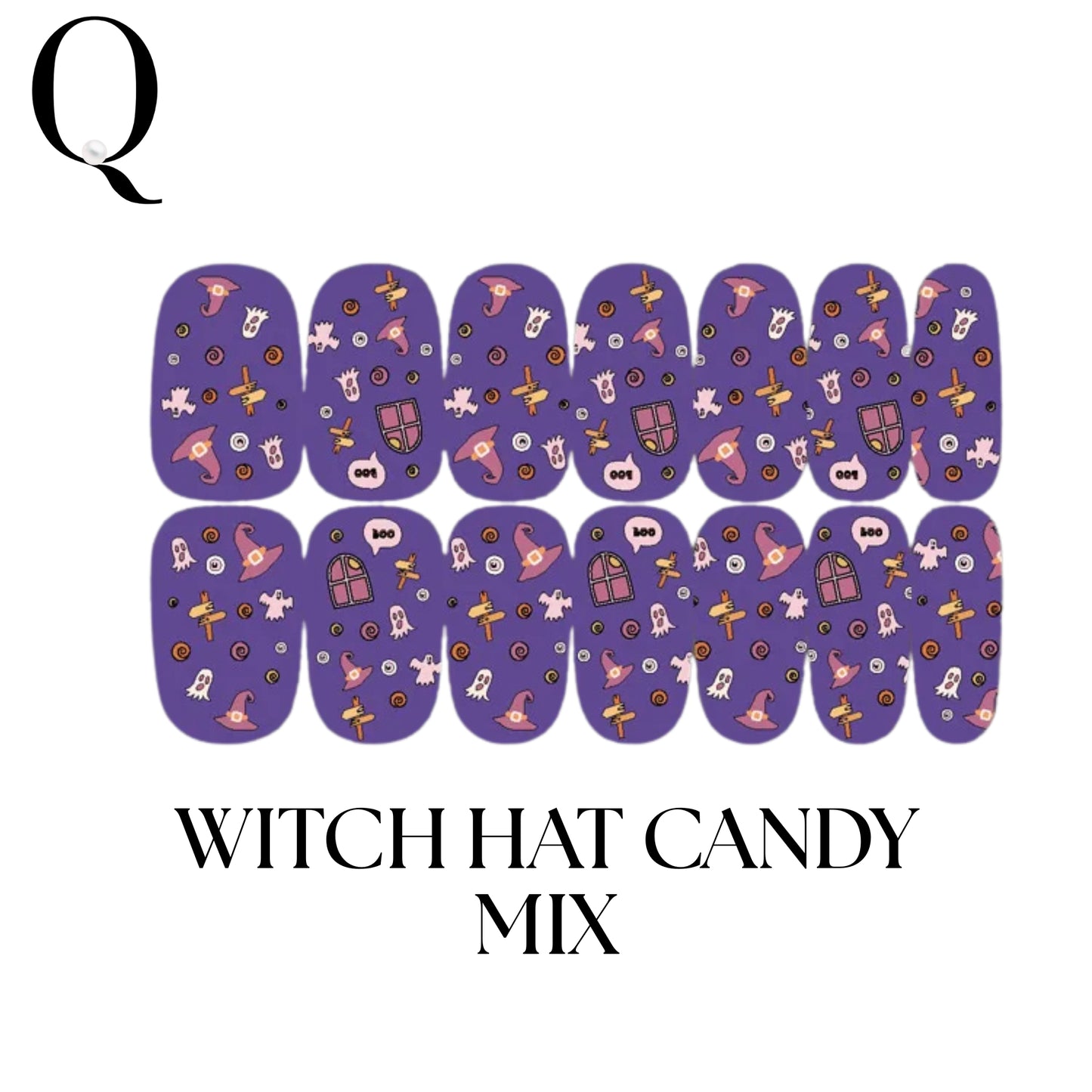 🎃 Everyday Spooky – 🎈Playful & Cute Full Nail Stickers Set