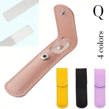 Glass Nail File in Protective Keychain Case