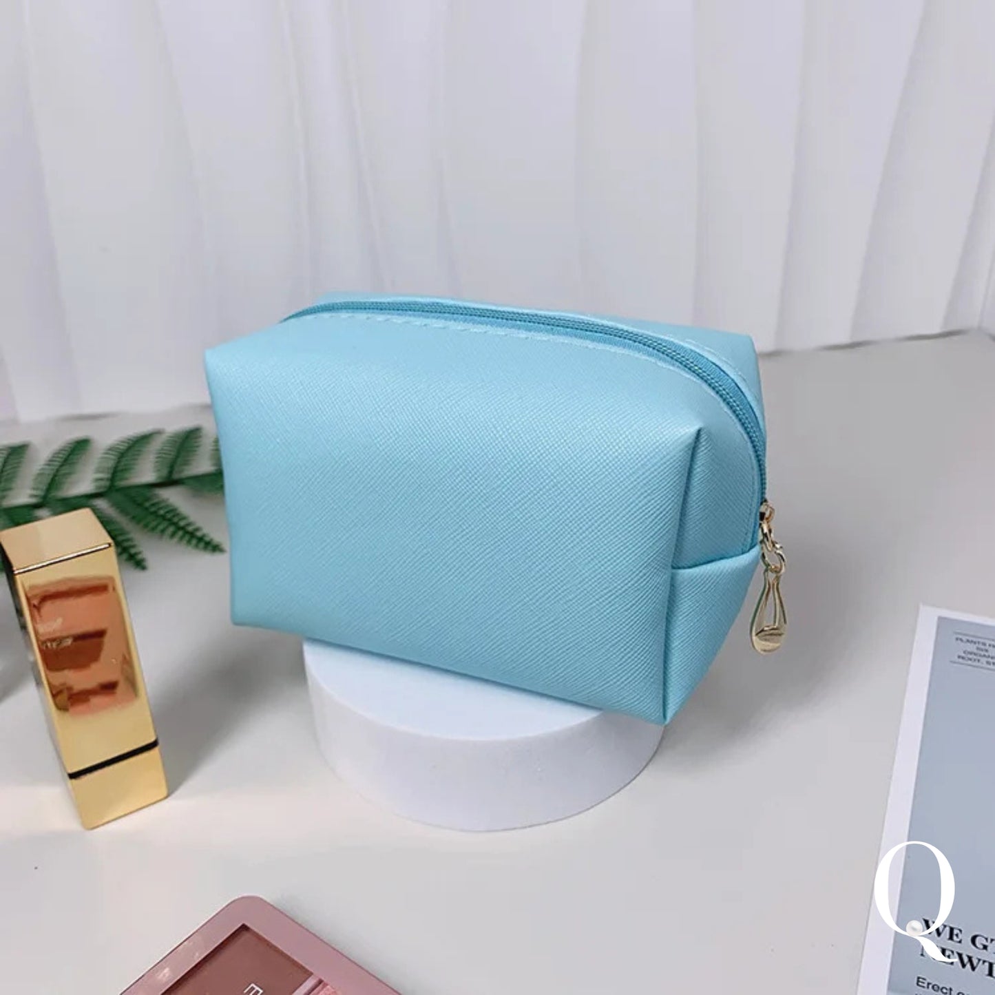 Elegant Makeup & Nail Essentials Bag - The Pearl Queen Travel Beauty Pouch