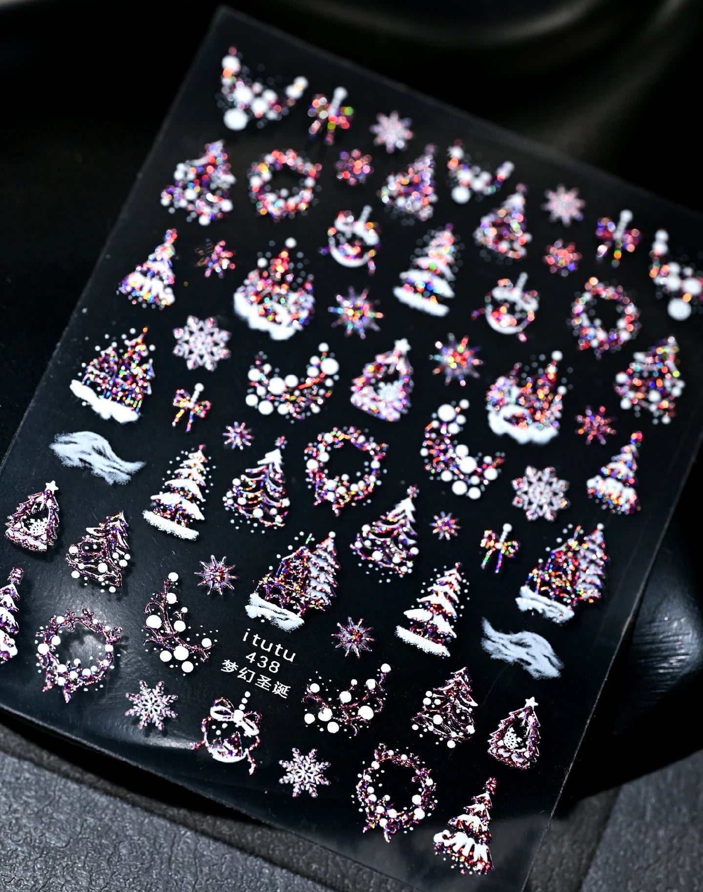 Enchanted Winter Tale — 3D Christmas Nail Stickers