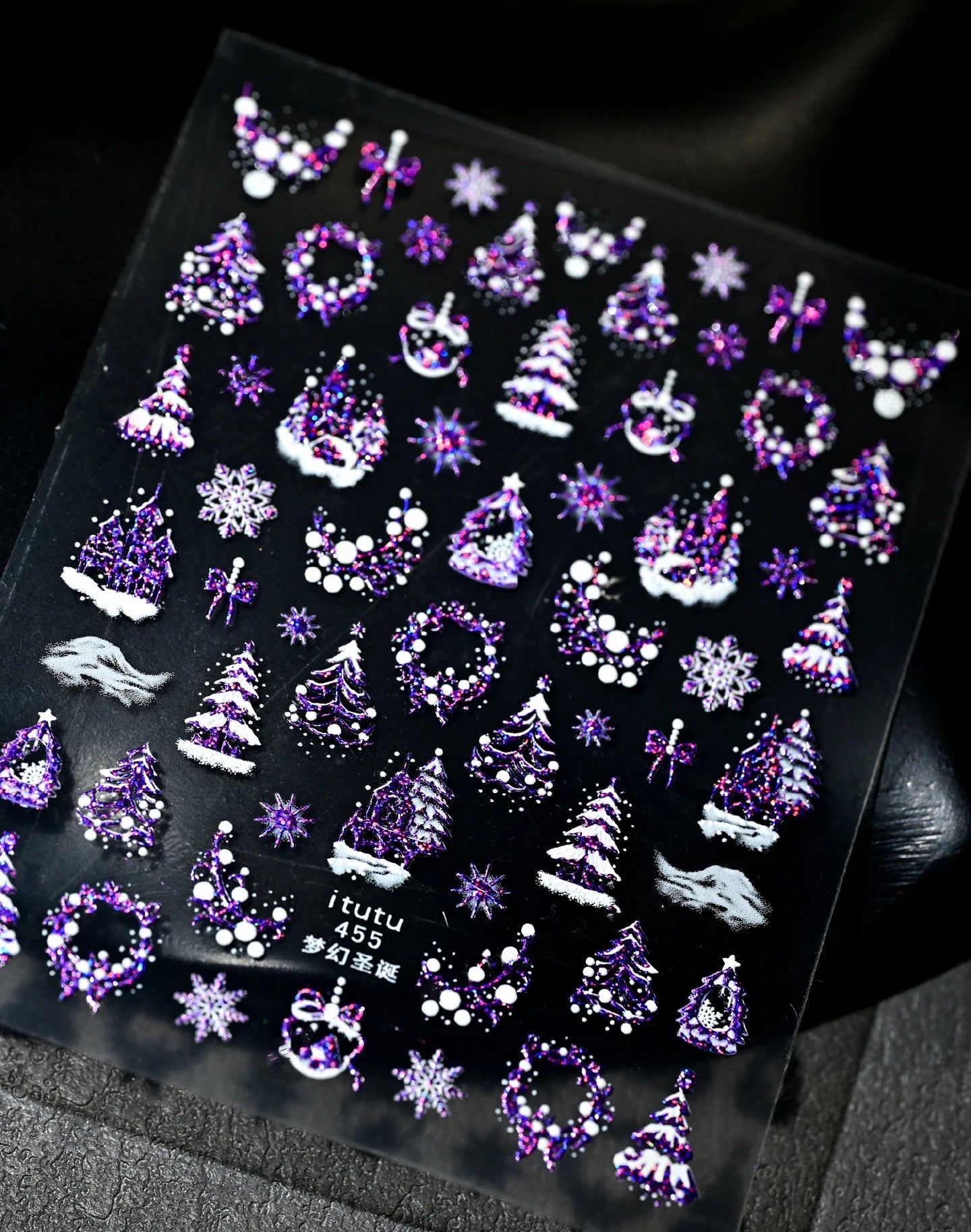 Enchanted Winter Tale — 3D Christmas Nail Stickers