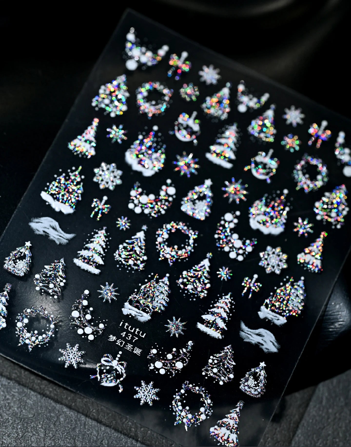 Enchanted Winter Tale — 3D Christmas Nail Stickers