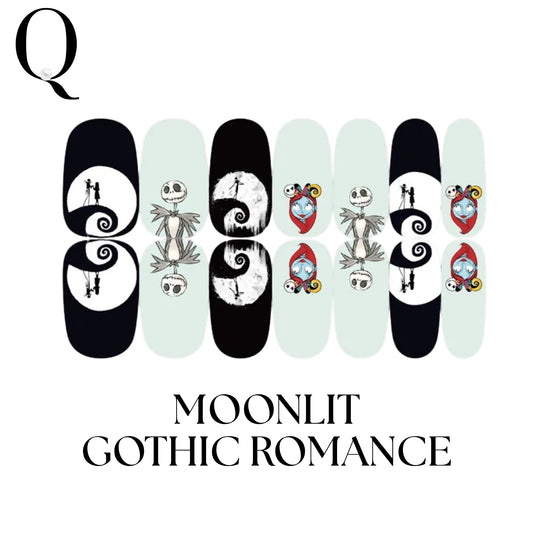 🎃 Everyday Spooky – Gothic & Elegant Full Nail Stickers Set 🕸