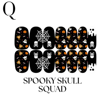 🎃 Everyday Spooky Classics – 🌙 Spooky Classics 🌙 Full Nail Stickers Set
