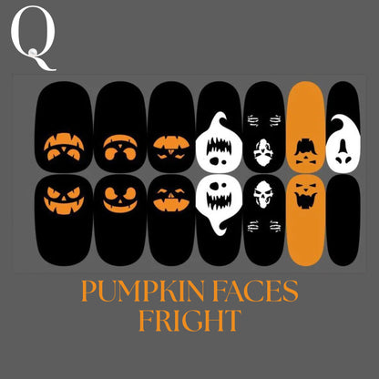 🎃 Everyday Spooky – Gothic & Elegant Full Nail Stickers Set 🕸