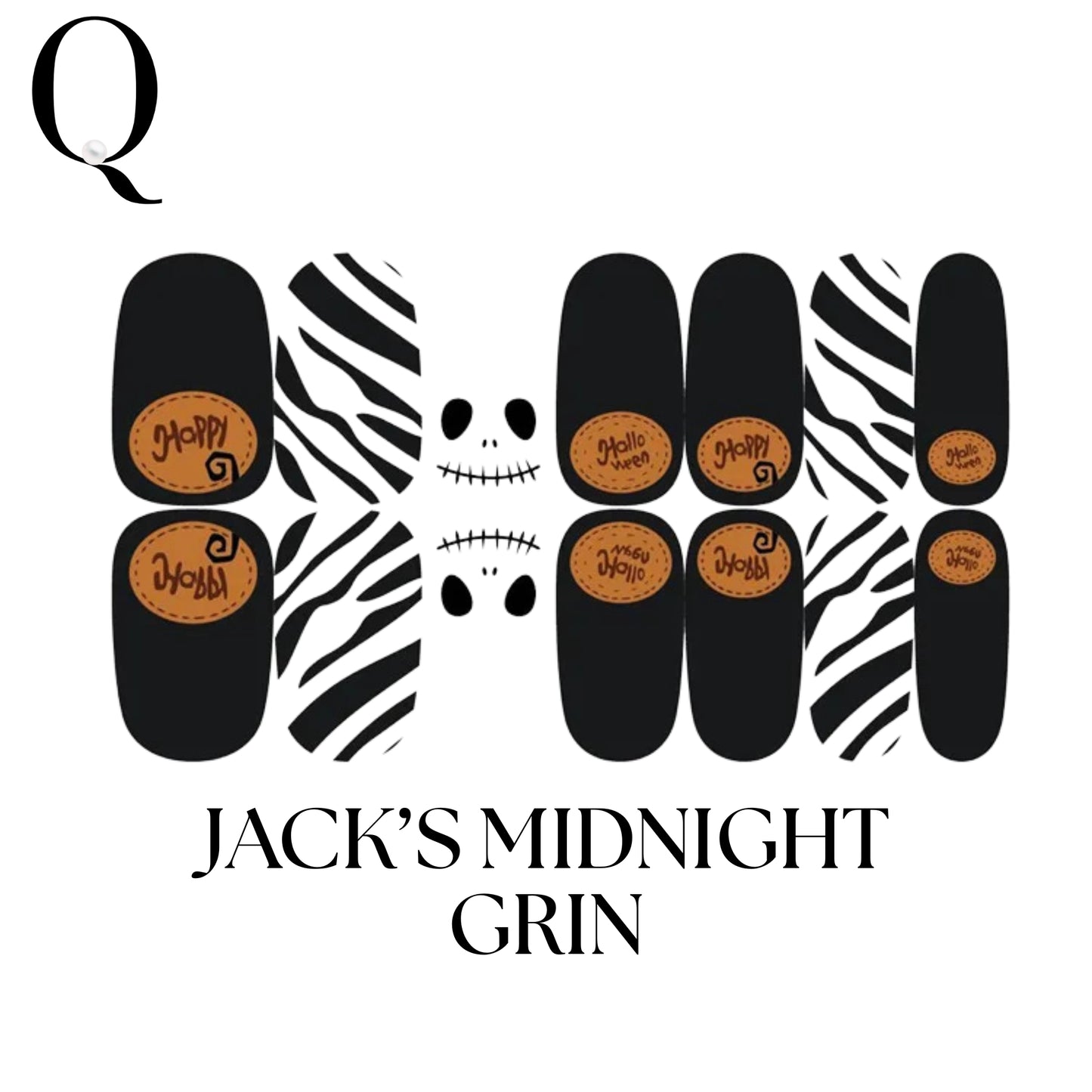 🎃 Everyday Spooky – Gothic & Elegant Full Nail Stickers Set 🕸