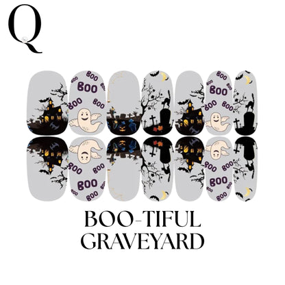 🎃 Everyday Spooky Classics – 🌙 Spooky Classics 🌙 Full Nail Stickers Set