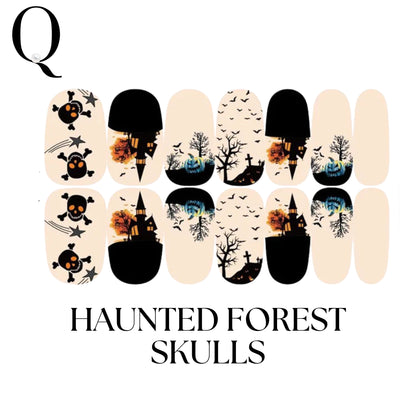 🎃 Everyday Spooky – Gothic & Elegant Full Nail Stickers Set 🕸